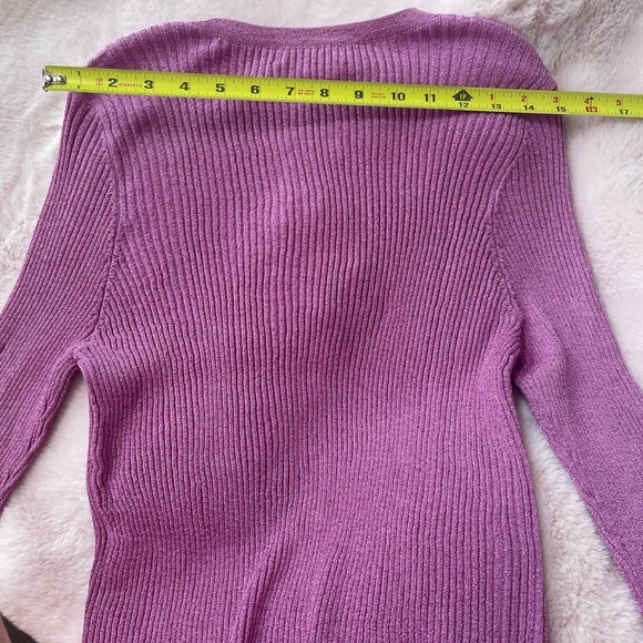 Loveshackfancy new with tags never been worn purple cardigan - Picture 12 of 15